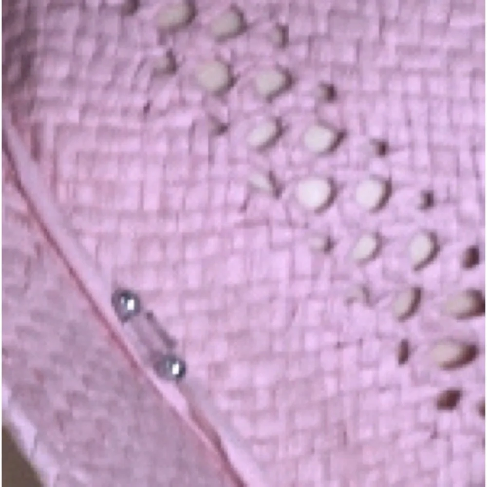 Elegant Pink Straw Sunhat